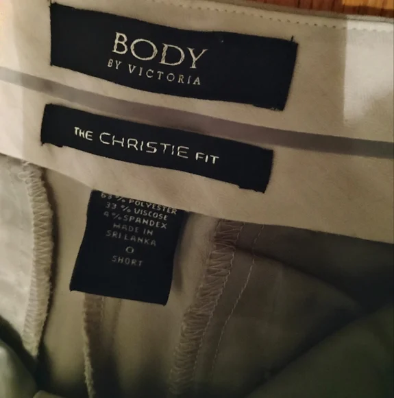 Victoria's Secret Body By Victoria The Christie Fit Beige Flare Office Pants - Picture 4 of 4